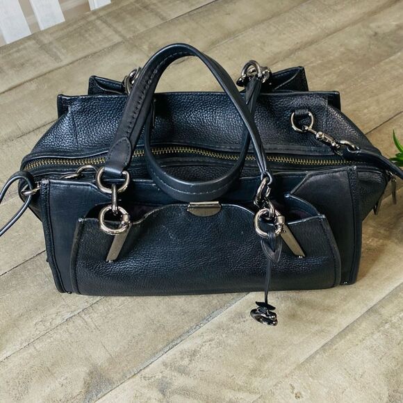 Coach 38551 Dreamer 27 Pabbled Leather Black Crossbody Bag - Picture 4 of 12